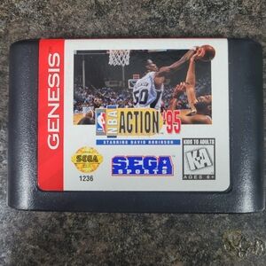 NBA Action '95 Sega Genesis Game Cart